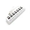 Hub USB de 7 Portas com Interruptor Independente Hub de 7 Portas com Interruptor Hub USB Um-Ponto-Sete para Computador