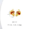 Colgante de Peces Dorados Koi de Buena Suerte en Oro de Arena Vietnamita de Larga Duración con Agujero para Accesorios DIY Cuerda para Pulseras