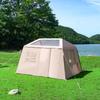 Tienda inflable para acampar al aire libre, otoño e invierno, cálida, para acampar durante la noche, casa pequeña, equipo de campo, toldo desmontable integrado