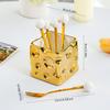 Tenedor de fruta apto para el hogar, postre, pastel, tenedor pequeño, recipiente de almacenamiento, seguridad para niños, letrero de fruta de acero inoxidable de alto sentido