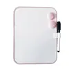 Placa Branca Magnética com Borda Plástica 8x6 polegadas Bloco de Notas Apagável Quadro de Desenho Portátil para Crianças Quadro Branco de Ensino
