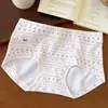 6178 Pantalones Cortos de Seguridad para Mujer Estilo Fair Isle Cuadrados Pequeños, Algodón Puro, Entrepierna Extendida, Largo Completo, Antibacteriano 10A, Cobertura Total