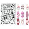 Modelos de Impressão Transfronteiriços para Nail Art, Placas Retangulares para Pintura, Novos Designs em Estoque, Acessórios Atacado em Múltiplas Cores