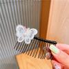Novo Pente de Cabelo Infantil Adorno de Cabeça para Menina Não Machuca a Testa da Menininha Pente de Cabelo de Princesa Flor de Cabelo Cartoon Acessórios de Cabelo