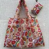 Bolsa Dobrável Grande Capacidade Ecológica Impermeável Tecido Oxford Bolsa Ecológica Armazenamento de Compras de Supermercado Bolsa de Pano Bolsa Tote de Ombro