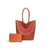 Bolso de Hombro Axila de Gran Capacidad Trendy Estilo Coreano Bolso de Mujer Tejido a Mano de Gran Capacidad Casual Portátil Tipo Tote para Suegra