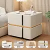 Mesita de noche inteligente de madera maciza suspendida, dormitorio simple y moderno con cerradura, sin necesidad de instalación, almacenamiento, mueble de noche de pie para el hogar