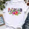 Camiseta de manga corta para mujer 2023 moda ins estampada de manga corta estación independiente código europeo talla grande básica cuello redondo