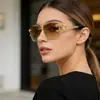 Gafas de Sol sin Montura de Leopardo para Hombre, Gafas de Sol Casuales de Moda y Tendencia, Gafas de Sol con Protección Solar Transfronteriza Europea y Americana para Hombre
