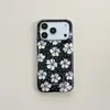 Funda floral de lunares estilo coreano adecuada para Apple 18 Pro Max, iPhone 17 Pro/16 y 15 Pro para mujer