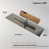 Espátula de aço inoxidável com cabo de madeira para raspagem de parede, espátula de aço inoxidável branca, ferramenta de raspagem, espátula de tinta de parede