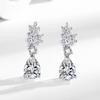 Brincos Simples de Gota de Água Chengda Jewelry Estilo Coreano Elegante de Nicho de Alta Qualidade Brincos de Cobre Banhados a Ouro Brincos Transfronteiriços Europeus e Americanos