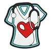 Charms de Sapato de Borracha Macia em PVC com Tema Médico Elementos de Enfermeiro Doutor Decorações de Sapato DIY Acessórios para Sapato de Jardim