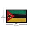 Bolsa exterior con bordado de gancho y bucle de bandera nacional africana transfronteriza con parche de tela de bordado de sello en stock