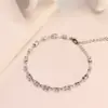Pulsera de Zirconia Cúbica de Cristal 18K para Mujer, Regalo de Moda de Alta Gama para Novia, Pulsera para Mejor Amiga al por Mayor, Pulsera para Mejor Amiga