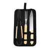Amazon Juego de Herramientas para Barbacoa con Mango de Madera para Exteriores, Camping, Hogar, Tenedor, Pala, Pinza, Herramienta Combinada para Barbacoa