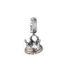 Pingente de Prata de Lei 925 Combinação Simples Feito à Mão Design DIY Colar da Moda Acessórios Coringa Masculino e Feminino Produtos Semiacabados Atacado