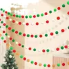 Guirnalda de Pompones de Fieltro Transfronteriza Fondo Navideño Decoración de Lugar Colgante Chimenea Pared Decoración de Fiesta en Casa