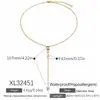 Colar transfronteiriço em aço inoxidável, personalizado, simples e versátil, design geométrico com cravação de zircônia colorida, banhado a ouro 18K real, joia à prova d'água