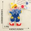 Parche Bordado Autoadhesivo Tema Payaso de Circo Etiqueta Bordada Parche DIY para Ropa Bolsa Accesorios Parche Tela Parche
