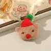 Papai Noel de Desenho Animado, Rena, Árvore de Natal, Boneco de Neve Acessórios de Pelúcia, Tecido de Algodão Preenchido para Festas de Natal Materiais Semi-Acabados