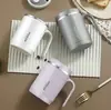 Taza de Agua de Acero Inoxidable 304 para Oficina, Aislamiento, para Hombres y Mujeres, Taza de Gran Capacidad para el Hogar con Asa