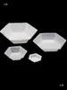 CKSLAB Xi Kai Plástico PS Plato de Pesaje Plato de Pesaje Barquilla de Pesaje Forma de Barco Cuadrado Rombo Blanco