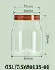 Frasco de Plástico de Grado Alimenticio Personalizado para Empaque de Dátiles con Leche y Rosas Rojas, Frasco Transparente Sellado a Prueba de Humedad con Tapa para Galletas y Nueces