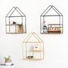 Estante de almacenamiento de pared de hierro multifuncional, sencillo y transfronterizo, ideal para el hogar, la sala de estar, el estudio y la decoración de la pared.