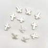Acessórios de Joias Cruz de Pérola ABS Pulseira Acessórios de Colar Corrente para Celular Materiais Personalizados DIY Atacado a Pronta Entrega