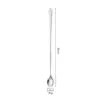 Cuchara de Acero Inoxidable con Forma de Calabaza y Punta Redondeada, Cuchara para Aceite, Cuchara para Mezclar, Cuchara para Condimentos, Cuchara para Hielo, Cuchara para Servir, Grado Alimenticio, Estilo Lujo Ligero