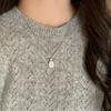 Collar Colgante de Calabaza Explosiva Circonita Estilo Nacional Vintage Simple Calabaza Redonda Colgante de Nicho de Alta Calidad para Mujer
