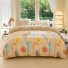 Juego de Ropa de Cama para Dormitorio de Estudiante Individual de Otoño e Invierno de Cuatro Piezas, Juego de Tres Piezas, Funda de Edredón de Una Pieza, Algodón de Aloe Vera