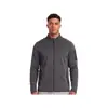 Ropa exterior casual de otoño e invierno para hombre con cuello alto de forro polar, tejido de calibre grueso, cepillado, proceso sin costuras, estilo cremallera, resistente al desgaste, cómoda, manga larga, exterior