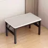 Mesa Plegable para Uso Doméstico, Mesa Baja para Comer, Escritorio, Mesa de Comedor Rectangular, Mesa de Puesto, Mesa Sencilla para Vivienda de Alquiler
