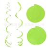 Adornos colgantes con espiral simple y doble para decoración navideña, bodas, cumpleaños, fiestas, escenas, tiras de colores, flores en espiral.