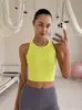 Chaleco de yoga con tirantes anchos en I personalizados, sujetador deportivo absorbente de impactos, sin mangas con almohadillas en el pecho, top de fitness, sujetador para mujer