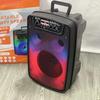 Nueva lámpara de llama de 6.5 pulgadas Altavoz Bluetooth Micrófono Danza cuadrada altavoz grande luces altavoz explosiones RX-6168