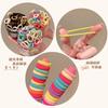 Corda de Cabelo com Bolinha Colorida para Menina Elástico Super Fofo para Bebê Anéis de Cabelo Fofos para Menina de Jardim de Infância Cabelo de Alta Elasticidade