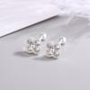Pendientes de Trébol de Cuatro Hojas de la Suerte Estilo 2026 de Moda para Mujer, Versión Coreana, Frescos y Sencillos, Elegantes Pendientes Florales de Lujo Ligero