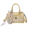 Bolsa de Mão Elegante de Novo Estilo com Laço Fofo, Bolsa Almofada Casual Versátil, Bolsa Transversal da Moda Tendência
