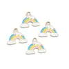Pony Lindo Arcoíris Aleación Goteo de Aceite Joyería Accesorios Decorativos DIY Materiales Llavero Pulsera Collar Colgante Accesorios