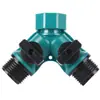 Blanqueamiento Dental Plástico Doble Paso Hogareño Forma de Y Conector de Grifo de Lavadora Uno a Dos Válvula de Doble Paso Distribuidor de Agua