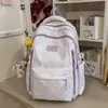 Mochila Azul Sal Marina con Lazo Nuevo para Mujer, Estilo Ins, Fresca y Única, Mochila para Estudiante de Secundaria con Alto Valor Estético