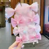 Grampo de Cabelo Flor Laço Fofo Estilo Coreano Acessório de Cabelo para Meninas Pequenas, Presilha para Franja, Grampo de Cabelo para Crianças, Não Danifica o Cabelo, Acessório de Cabelo para Meninas