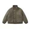 Ropa para Hombre Beijie 2025 Invierno Nuevo Cuello Alto Chaqueta de Vuelo Chaqueta de Algodón Marca de Tendencia para Hombre Ropa de Trabajo Chaqueta de Algodón Chaqueta de Algodón de Color Sólido
