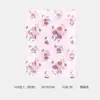 Ropa de Flores Día de San Valentín Estilo Nuevo con el Nombre del Amor Papel de Regalo Floral Retro Material Floral con Borde Ondulado de Encaje de Alta Gama