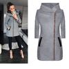 Nova Jaqueta de Lã com Zíper Lateral e Capuz Moletom Moda Europeia e Americana Aliexpress Wish Amazon