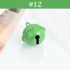 Metal Pintado Color Macaron Pequenos Sinos Chaveiro DIY Boneca Pingente Pet Acessórios Multi-Tamanho Atacado