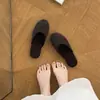Mules casuales sencillos y adelgazantes para mujer, de meter, para otoño, zapatillas de casa antideslizantes de suela gruesa de moda